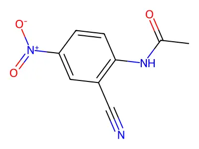 N-(2-cyano-4-nitrophenyl)acetamide structure