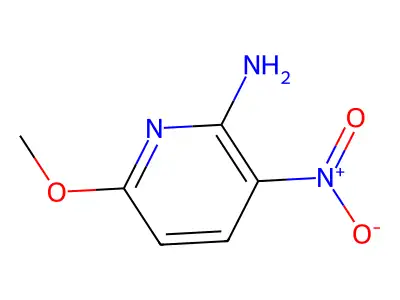 2-Amino-6-methoxy-3-nitropyridine structure