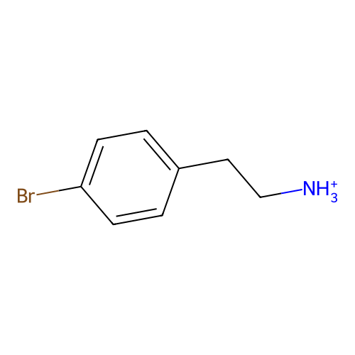 2-(4-Bromophenyl)ethylazanium structure