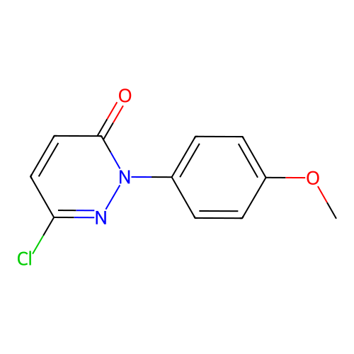 6-chloro-2-(4-methoxyphenyl)-3(2H)-pyridazinone structure