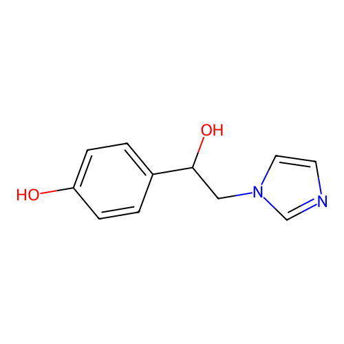 4-(1-Hydroxy-2-imidazol-1-ylethyl)phenol structure