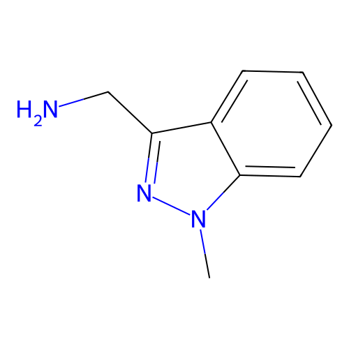 (1-methyl-1H-indazol-3-yl)methanamine structure
