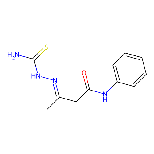 Acetoacetanilide thiosemicarbazone structure