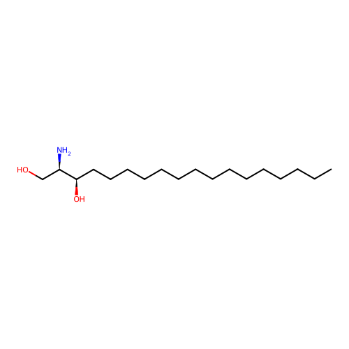 (2R,3R)-2-aminooctadecane-1,3-diol structure