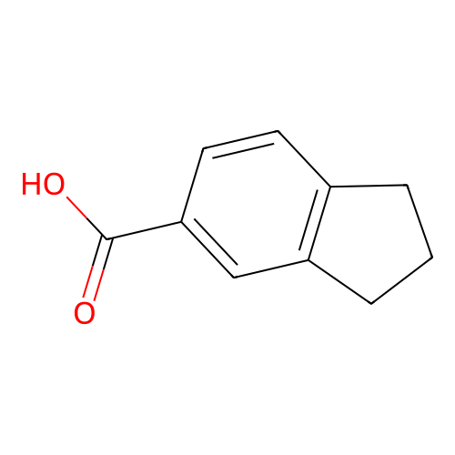 2,3-dihydro-1H-indene-5-carboxylic acid structure