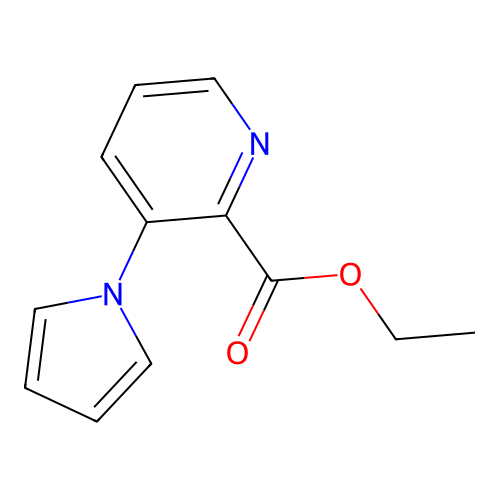Ethyl 3-pyrrol-1-ylpyridine-2-carboxylate structure