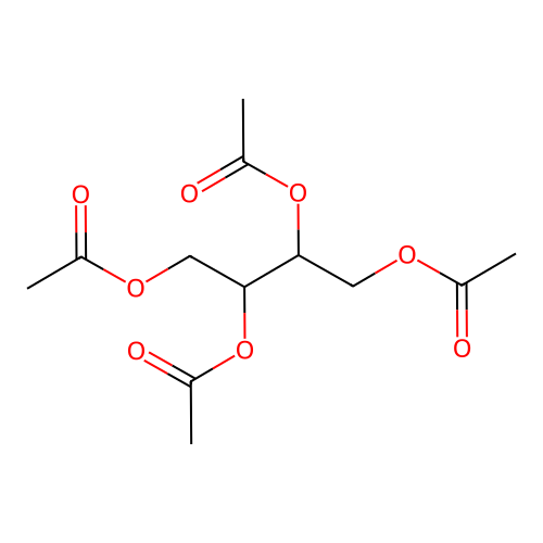 1,2,3,4-Butanetetrol, tetraacetate, (R*,S*)- structure