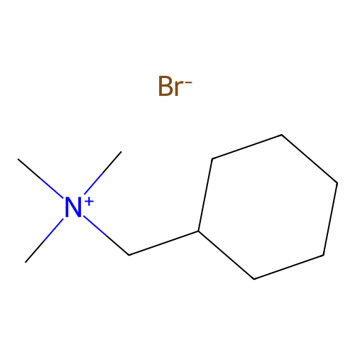 cyclohexylmethyl(trimethyl)azanium,bromide structure