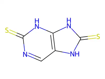 Purine-2,8-dithiol structure