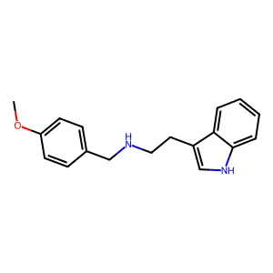 2-(1H-吲哚-3-基)-N-(4-甲氧基苄基)乙胺 structure