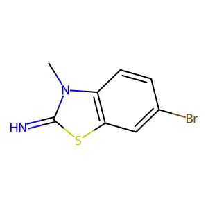 6-bromo-3-methyl-1,3-benzothiazol-2(3H)-imine structure