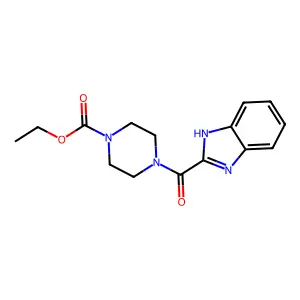 ethyl 4-(1H-benzimidazole-2-carbonyl)piperazine-1-carboxylate structure
