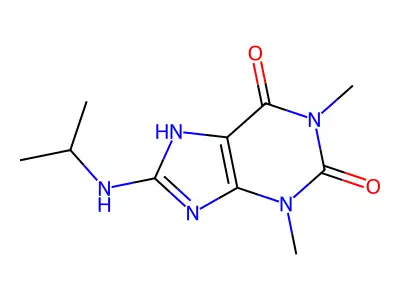 Theophylline, 8-(isopropylamino)- structure