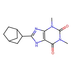 8-(2-Norbornyl)theophylline structure