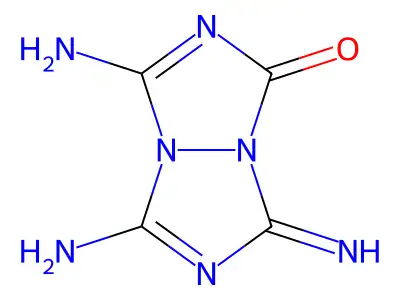 1H,5H-s-Triazolo(1,2-a)-s-triazol-1-one, 3,5,7-triimino- structure