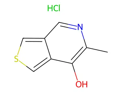 Thieno(3,4-c)pyridin-7-ol, 6-methyl-, hydrochloride structure