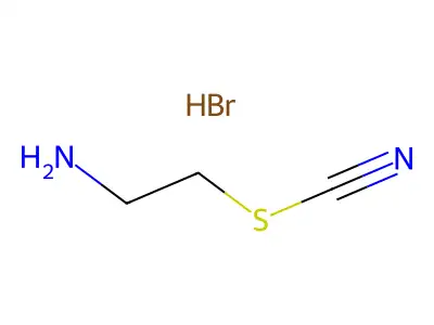 2-Aminoethyl thiocyanate--hydrogen bromide (1/1) structure