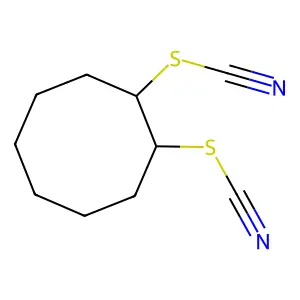 Cyclooctane-1,2-diyl bis(thiocyanate) structure