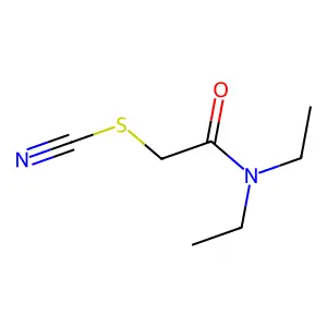 硫氰酸二乙基氨基甲酰甲酯 structure