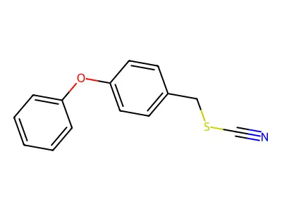 Thiocyanic acid, 4-phenoxybenzyl ester structure