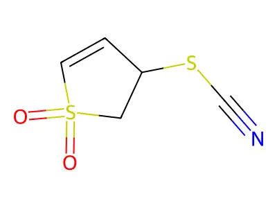 2,3-二氢-3-硫氰基噻吩1,1-二氧化物 structure