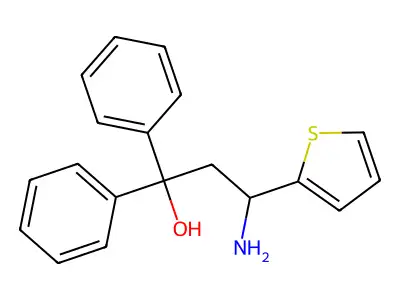 gamma-Amino-alpha,alpha-diphenyl-2-thiophenepropanol structure