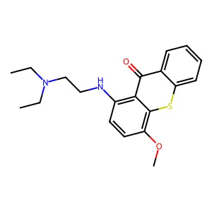 1-((2-(Diethylamino)ethyl)amino)-4-methoxy-9H-thioxanthen-9-one structure