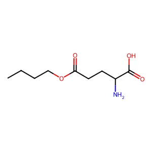 2-Amino-5-butoxy-5-oxopentanoic acid structure