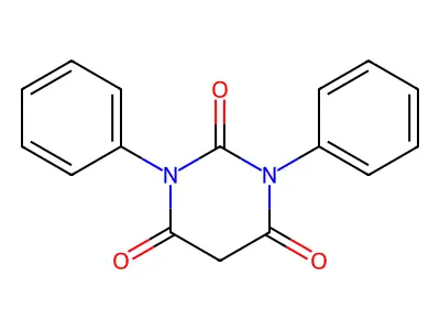 1,3-diphenyl-2,4,6(1H,3H,5H)-pyrimidinetrione structure