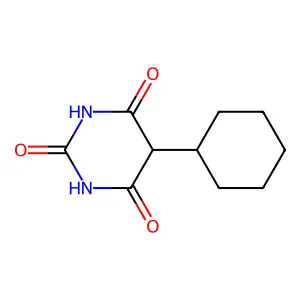 5-cyclohexylpyrimidine-2,4,6(1H,3H,5H)-trione structure