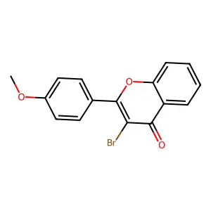 3-Bromo-2-(4-methoxyphenyl)chromen-4-one structure