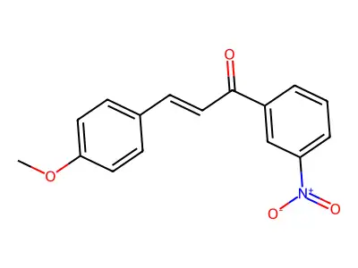 3-(4-methoxyphenyl)-1-(3-nitrophenyl)prop-2-en-1-one structure