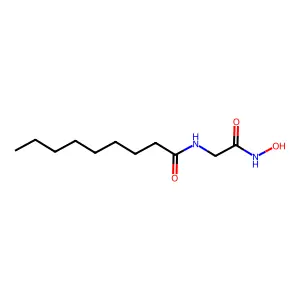 N-(2-(羟氨基)-2-氧代乙基)壬酰胺 structure
