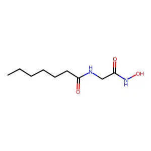 2-庚酰胺基乙酰异羟肟酸 structure