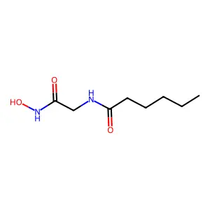 2-己酰胺基乙酰异羟肟酸 structure
