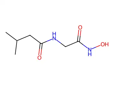 Butanamide, N-(2-(hydroxyamino)-2-oxoethyl)-3-methyl- structure