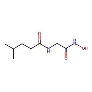 2-(4-甲基戊酰胺基)乙酰异羟肟酸 structure