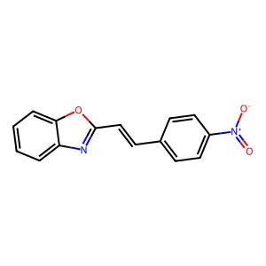2-[2-(4-Nitrophenyl)ethenyl]-1,3-benzoxazole structure