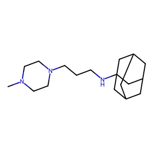 Piperazine, 1-(3-(1-adamantylamino)propyl)-4-methyl- structure