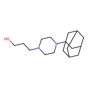 1-Piperazinepropanol, 4-(1-adamantyl)- structure