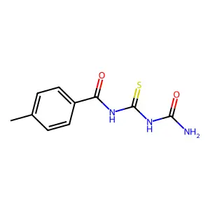 1-[({[(Aminocarbonyl)amino]carbothioyl}amino)carbonyl]-4-methylbenzene structure