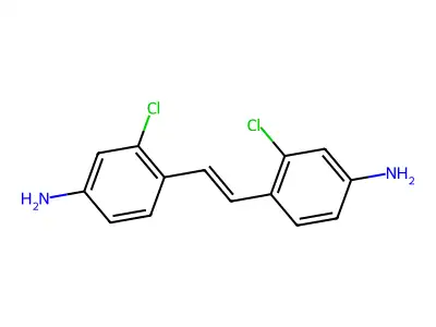 4-[2-(4-Amino-2-chlorophenyl)ethenyl]-3-chloroaniline structure
