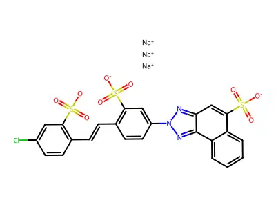 CAS 73926-93-9 - C24H13ClN3Na3O9S3 structure