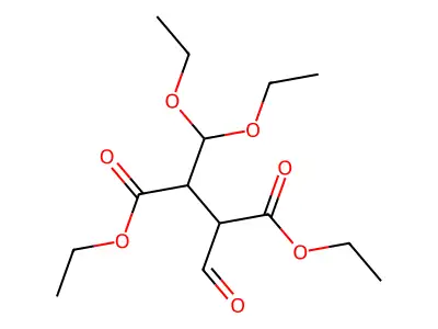 Diethyl 2-(diethoxymethyl)-3-formylsuccinate structure