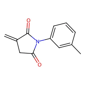 2-亚甲基-N-(3-甲基苯基)琥珀酰亚胺 structure