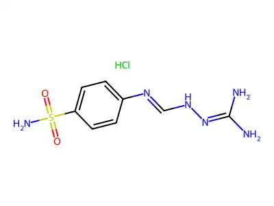 Sulfanilamide, N(sup 4)-(amidinoamidino)-, hydrochloride structure