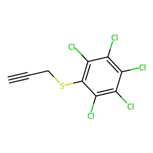 五氯苯基2-丙炔基硫醚 structure