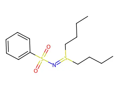 Sulfilimine, S,S-dibutyl-N-(phenylsulfonyl)- structure