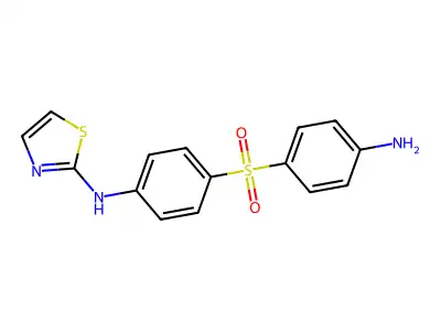 Sulfone, p-aminophenyl p-(2-thiazolylamino)phenyl structure