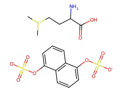 Sulfonium, (3-carboxy-3-aminopropyl)dimethyl-, 1,5-naphthalenedisulfate structure